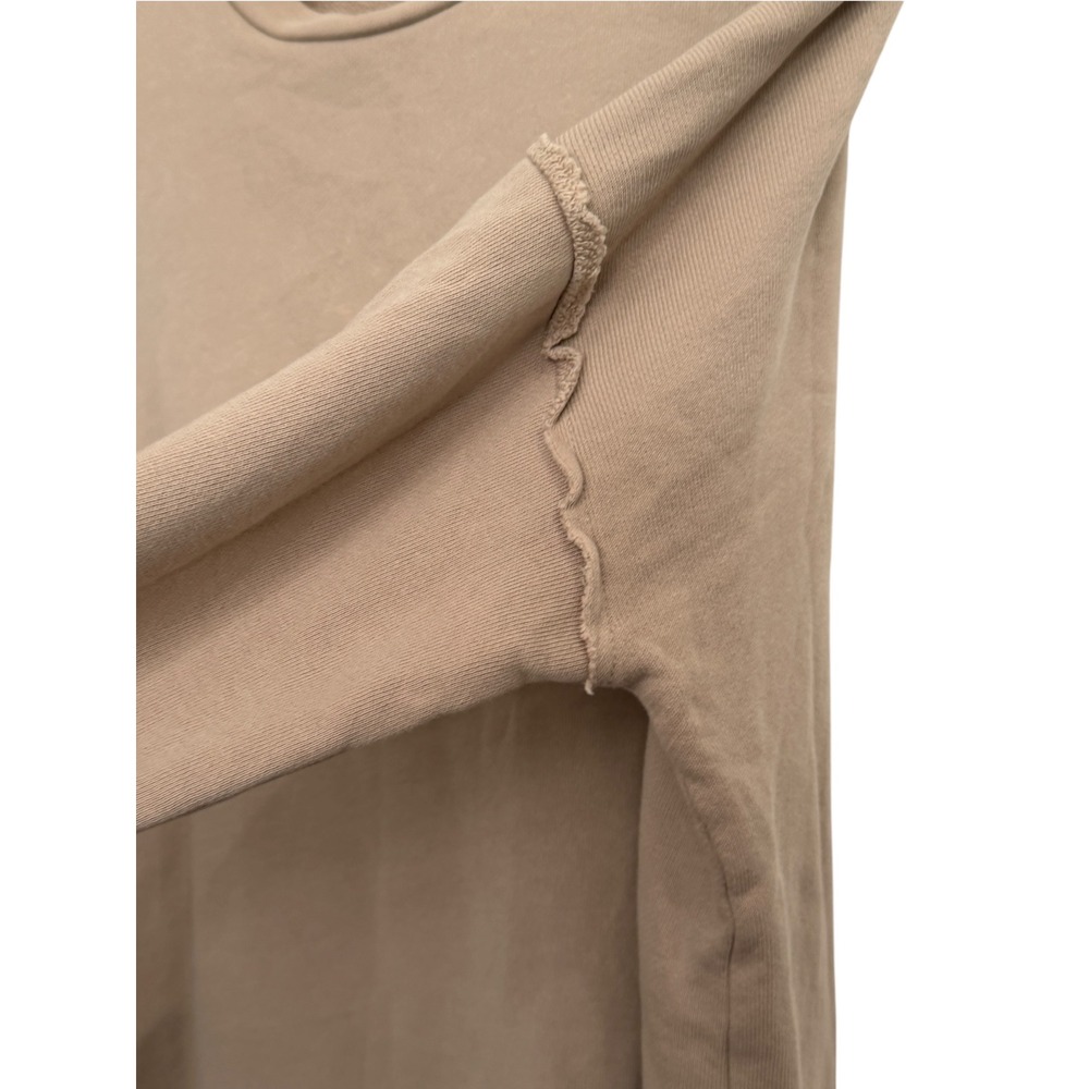 Eileen Fisher Size Small Organic Cotton French Terry Popover Sweatshirt Tan - Picture 8 of 12